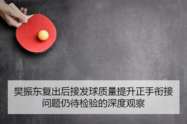 樊振东复出后接发球质量提升正手衔接问题仍待检验的深度观察